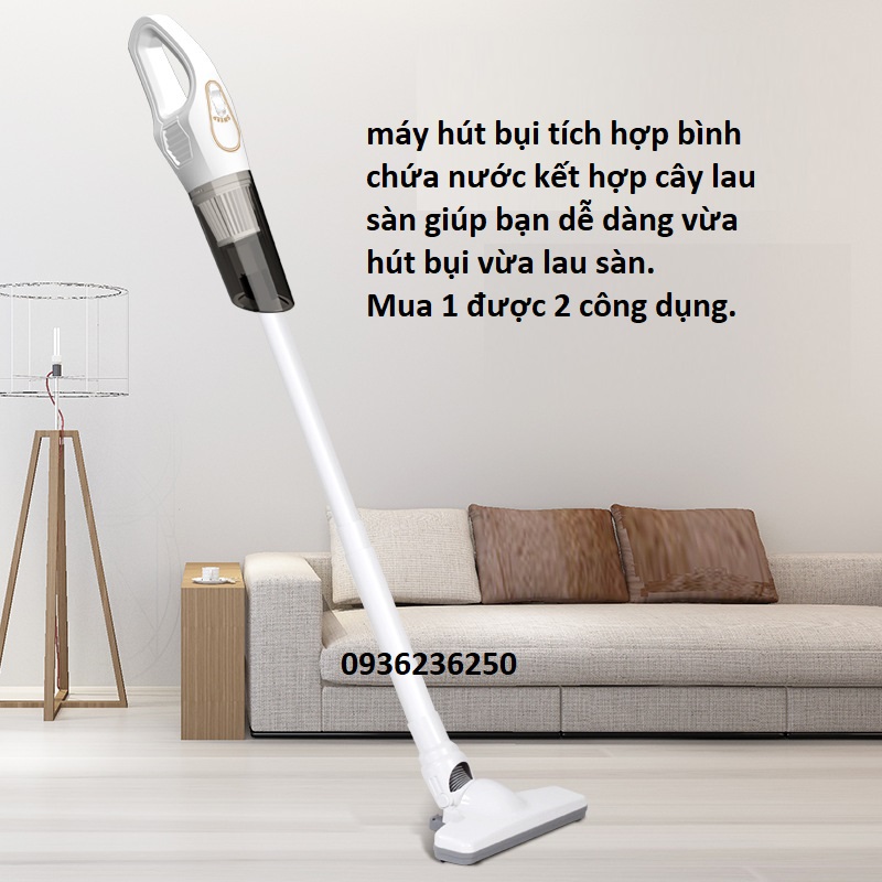 Máy hút bụi mini cầm tay không dây 3 in 1 công suất cao 12000PA tiện ích cho gia đình ,đa chức năng hút khổ, ướt, dễ dàng vệ sinh buồng chứa- Hàng Cao Cấp