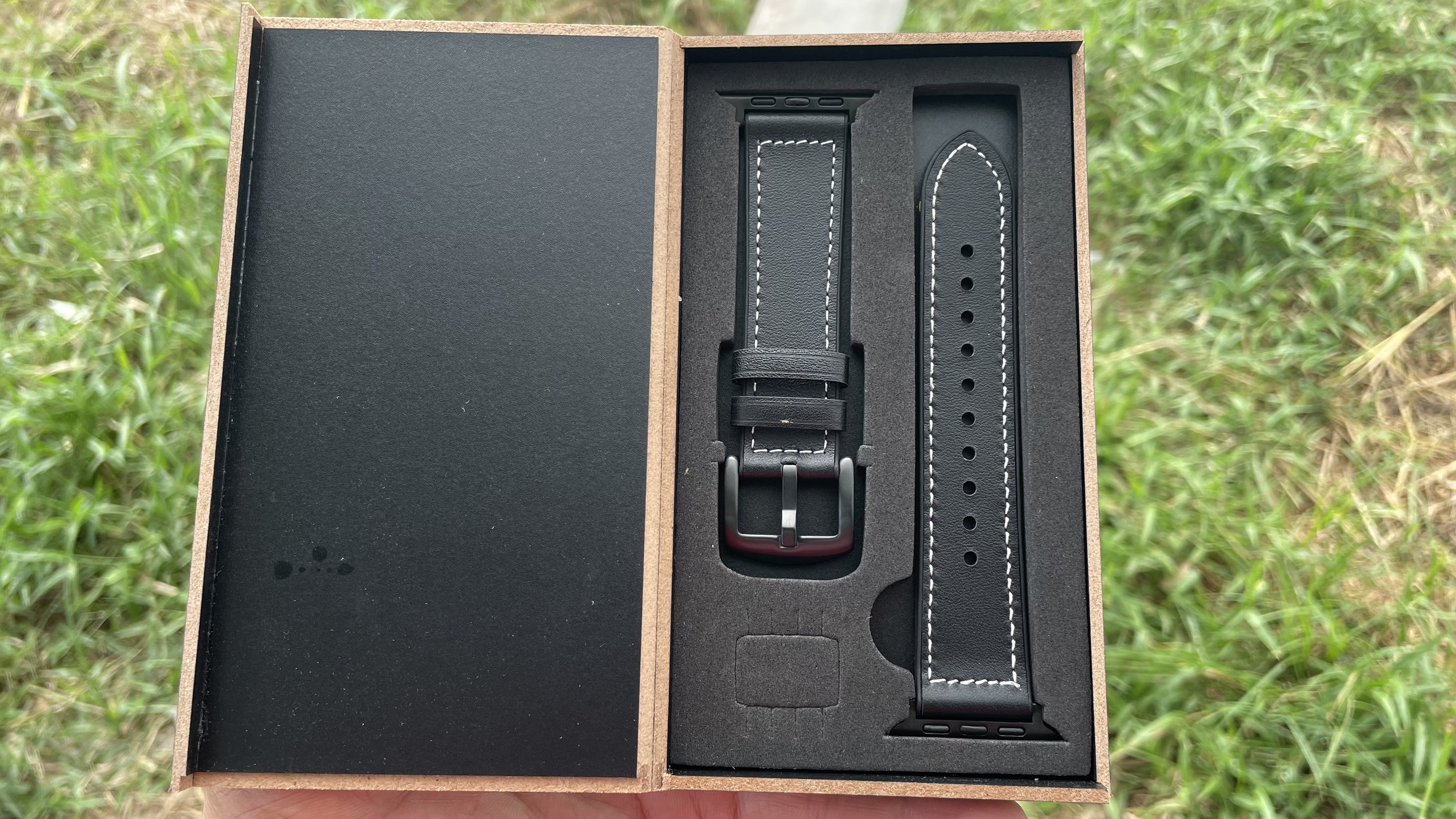 Dây da sáp dầu Vintage cao cấp dành cho Apple watch 40mm/44mm/38mm/42mm kèm hộp gỗ cho Apple watch Series 7 6 SE 5 4 3 2 41mm 45mm