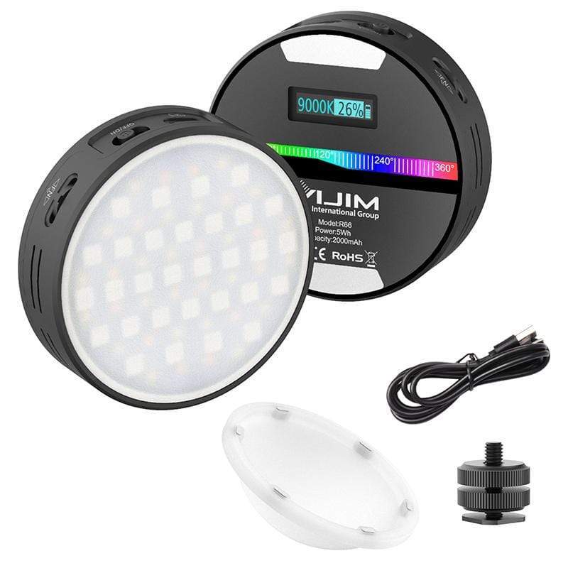 ULANZI R66 RGB - HÀNG CHÍNH HÃNG - Đèn LED đổi màu RGB | 20 hiệu ứng đặc biệt | Pin 2000mAh