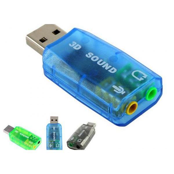 USB âm thanh 3D Sound CÓ ĐẦU CẮM MIC