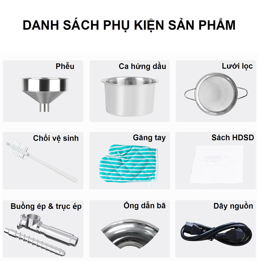 Máy ép dầu ăn thực vật dùng trong gia đình thương hiệu Mỹ cao cấp Septree X9 - Công suất 1300W - Hàng nhập khẩu