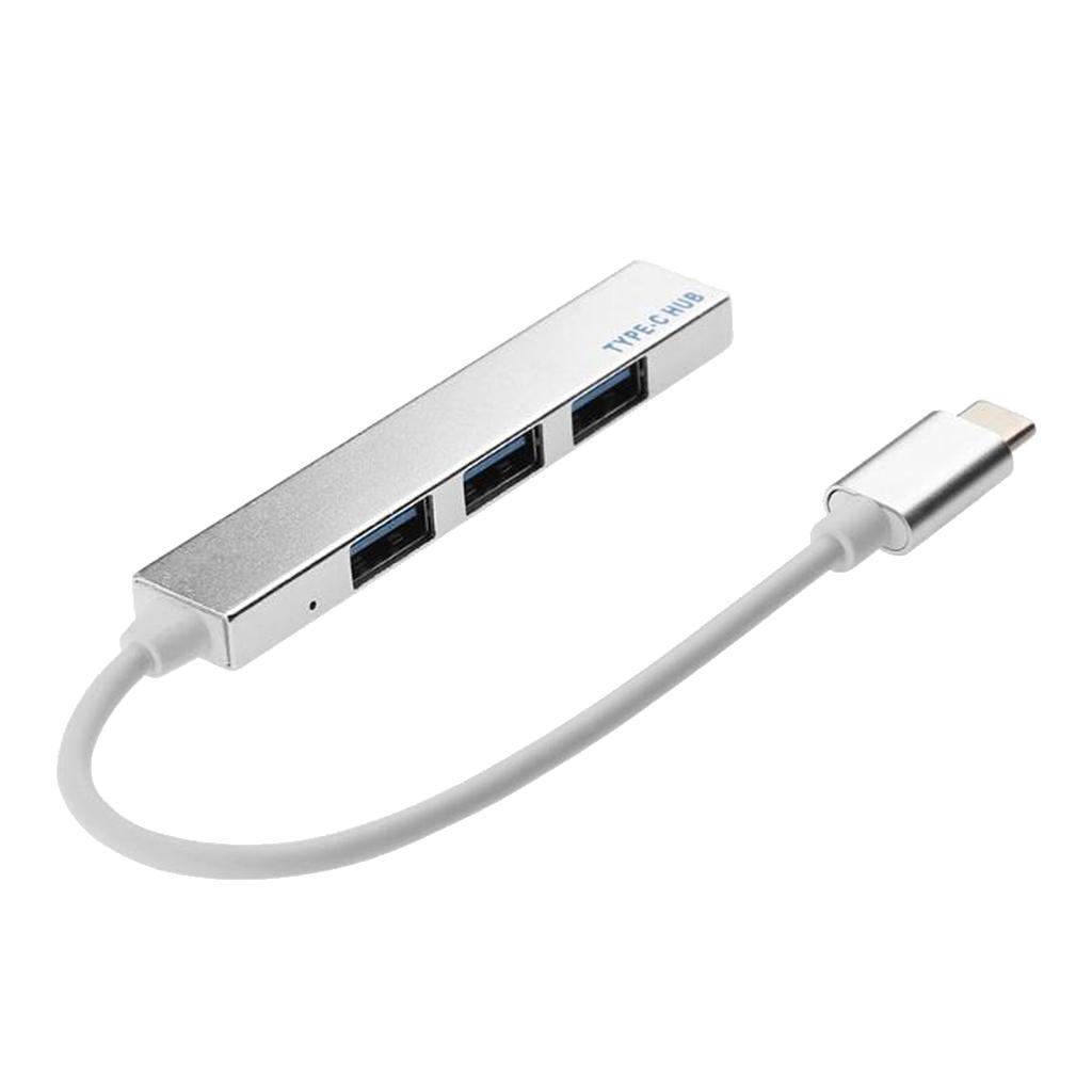 Type-C to USB3.0 4 Port Hub Box Splitter Power