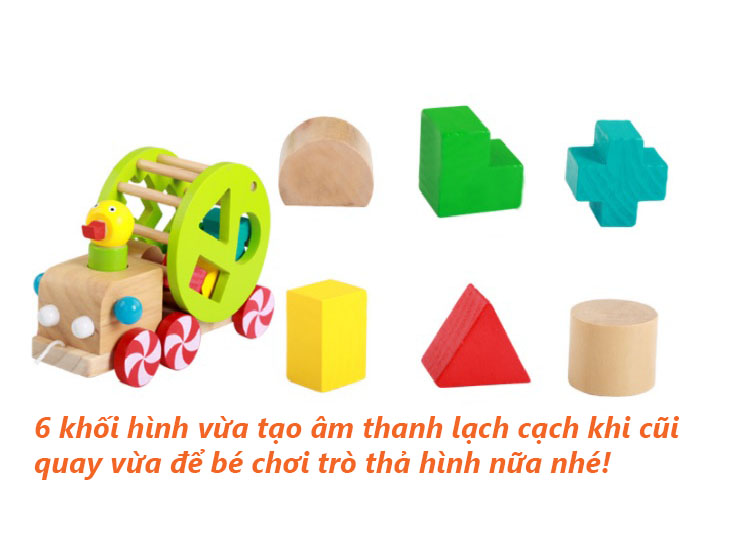 Đồ chơi xe kéo vịt thả hình