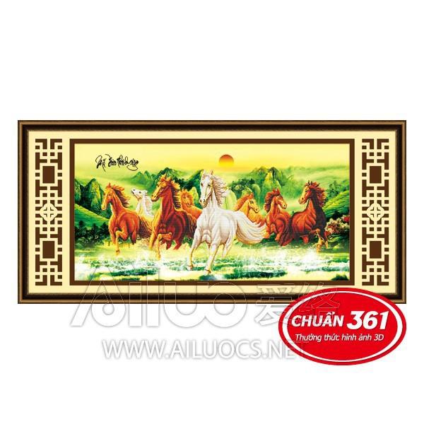 Tranh thêu chữ thập 5d Mã đáo thành công chưa thêu