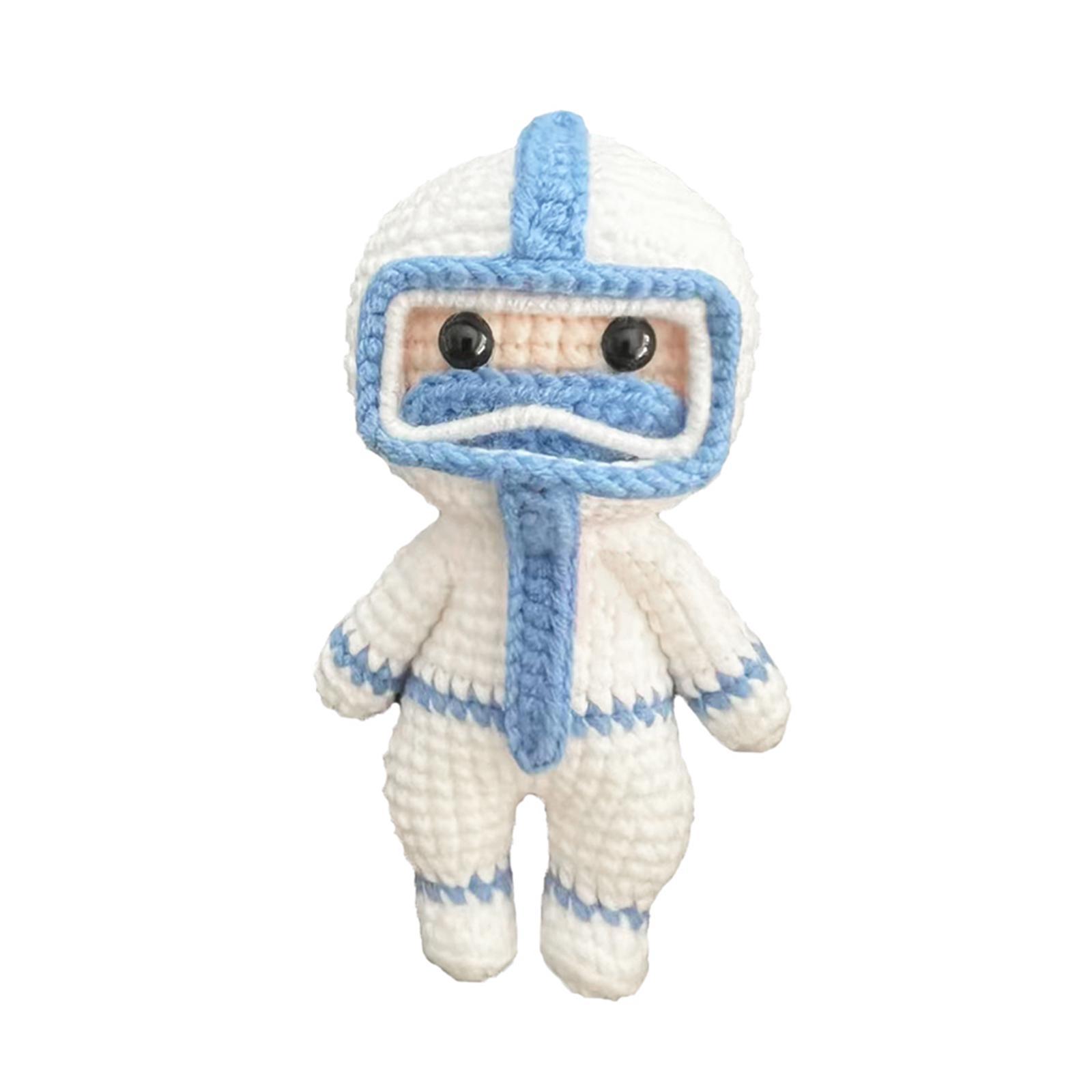 Handmade Crochet Kit for Beginner Crocheting Crafts Make Your Own Doll Starter Pack Hand Knitting Toy Accessories DIY for Experts Knitting