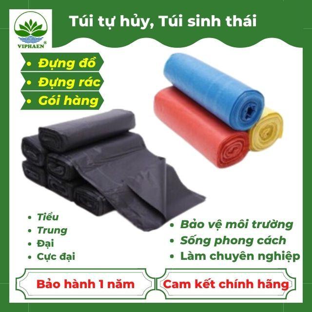 Túi tự phân hủy sinh học, túi rác tự hủy phân loại, túi rác y tế tự hủy, túi tự hủy vàng, xanh, đen, đỏ