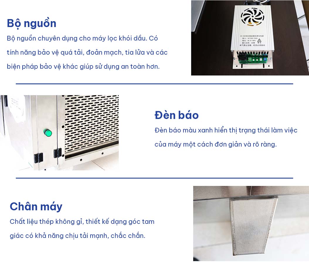 Máy lọc tĩnh điện xử lý khí thải Dr.Ozone F-2000 - lưu lượng xử lý khí lên đến 2000 m³/h - Hàng chính hãng