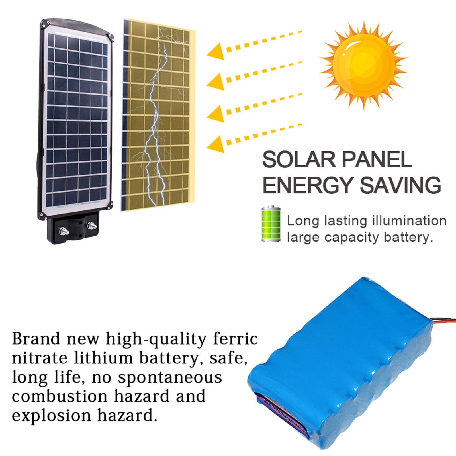 Đèn đường 60W chạy bằng năng lượng mặt trời, cảm biến chuyển động