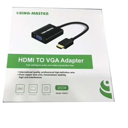 CÁP HDMI - VGA KINGMASTER KM 001-HÀNG CHÍNH HÃNG