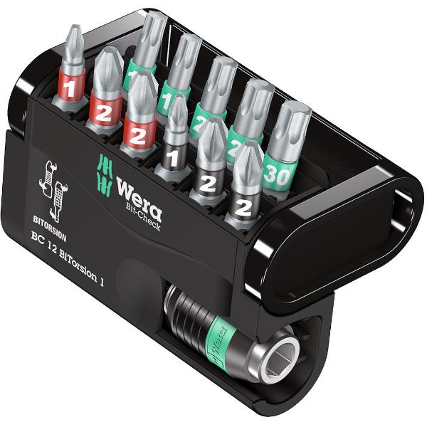 Bộ Đầu Bits Gồm 12 Chi Tiết Wera Bit-check 12 Bitorsion 1 - Hàng Chính Hãng 100% từ Đức