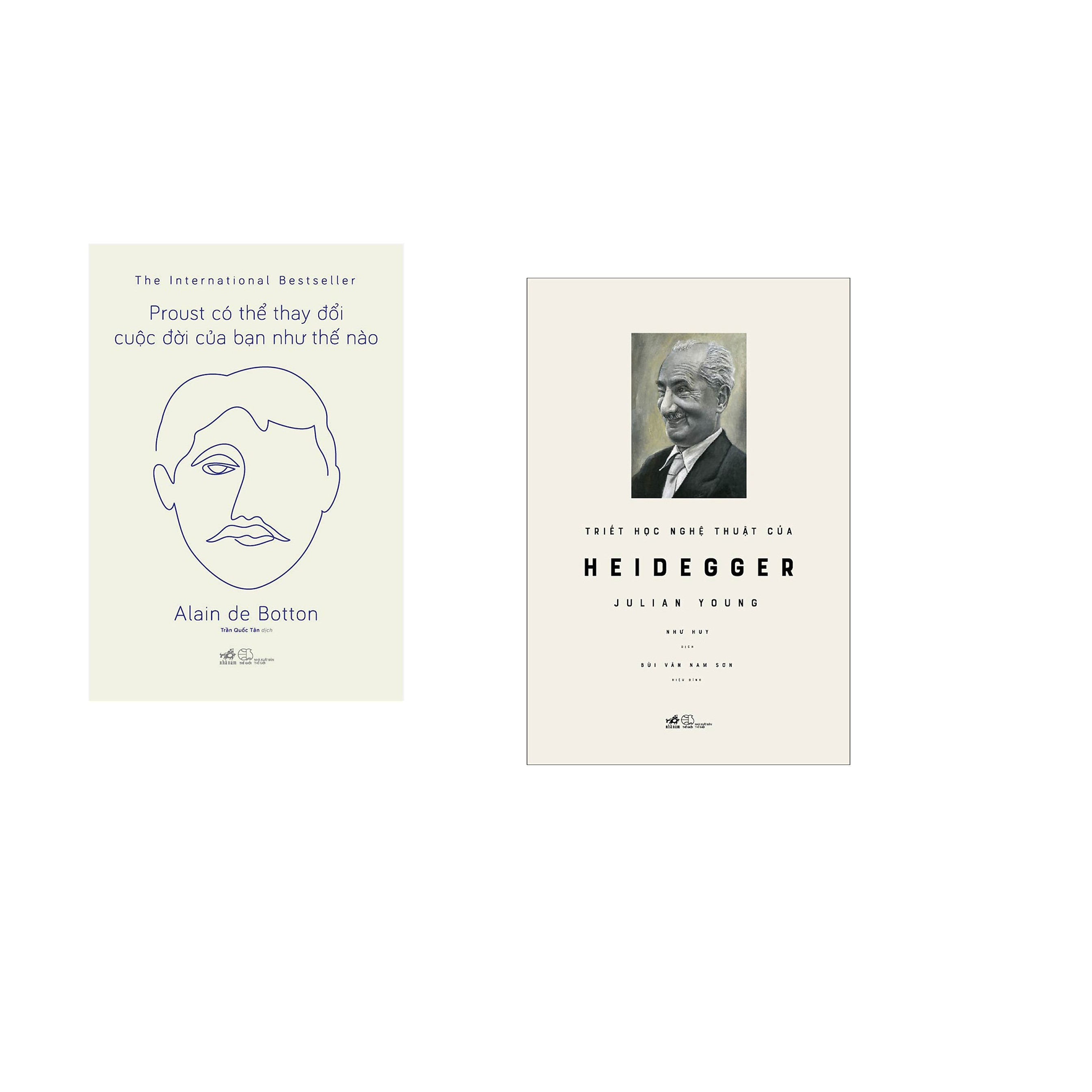 Combo 2 cuốn sách: Proust có thể thay đổi cuộc đời bạn như thế nào  + Triết học nghệ thuật của Heideger