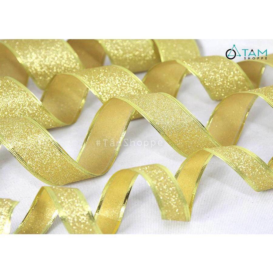 Ruy băng kim tuyến viền kẽm nhiều màu nhiều cỡ RB-07