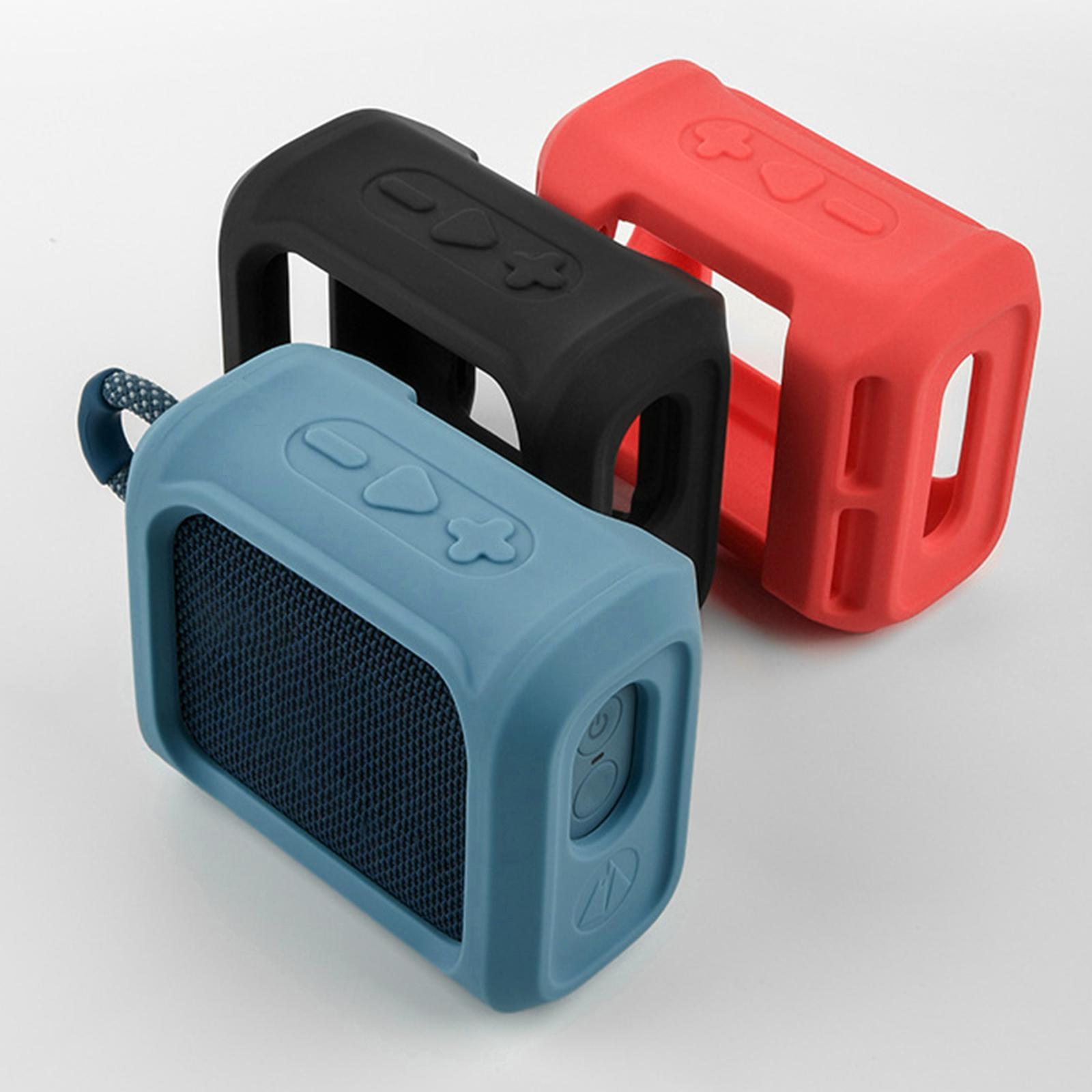 Silicone Travel Case Cover Protective Box For GO 3 Speaker Blue