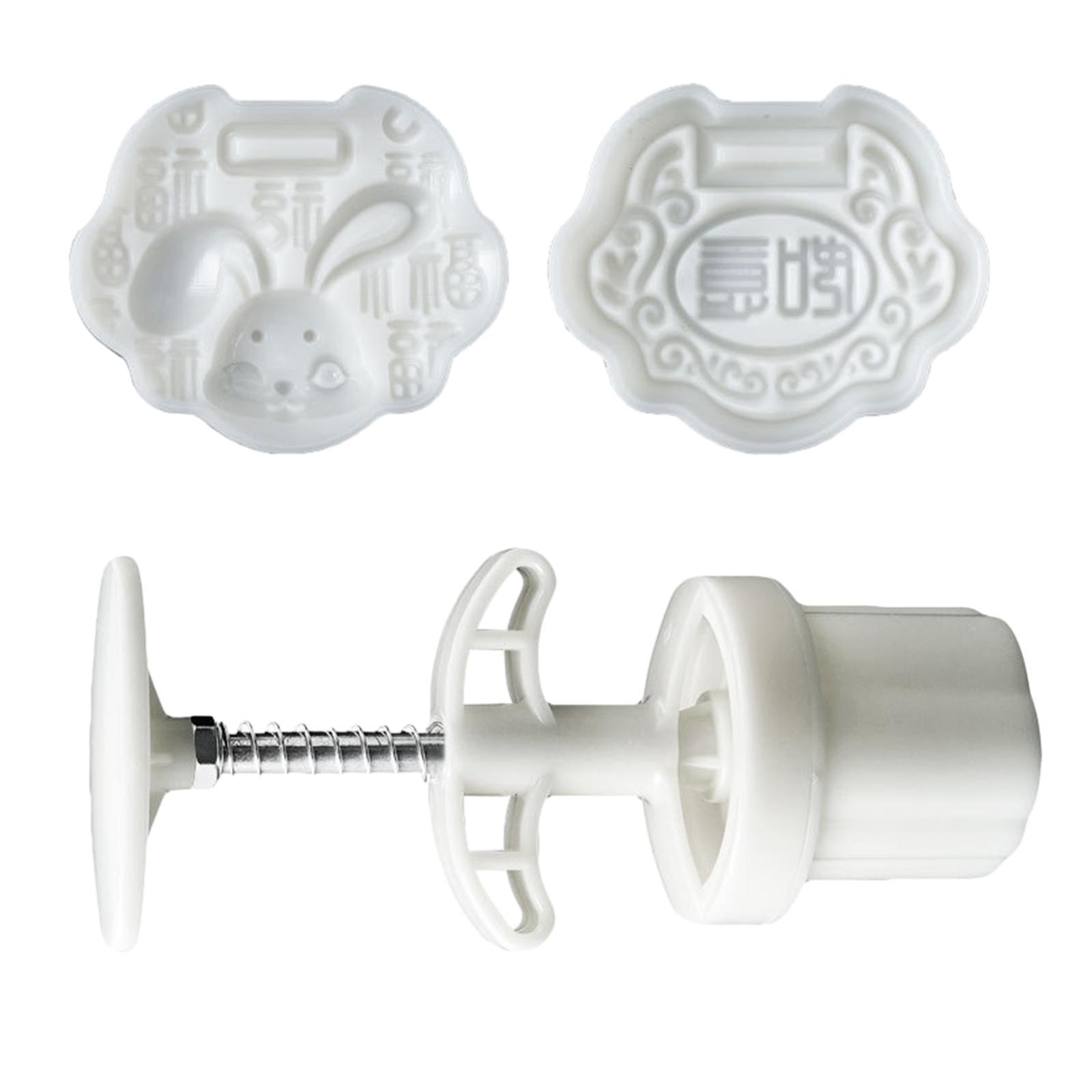 Moon Cake Maker Hand Press Cookie Stamps Pastry Tool for Dessert Cookie Cake