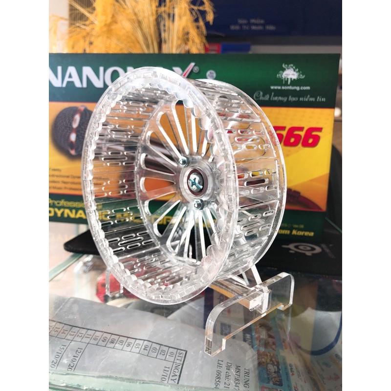Vòng quay trong suốt, hamster Wheel, Size S D 12.5cm