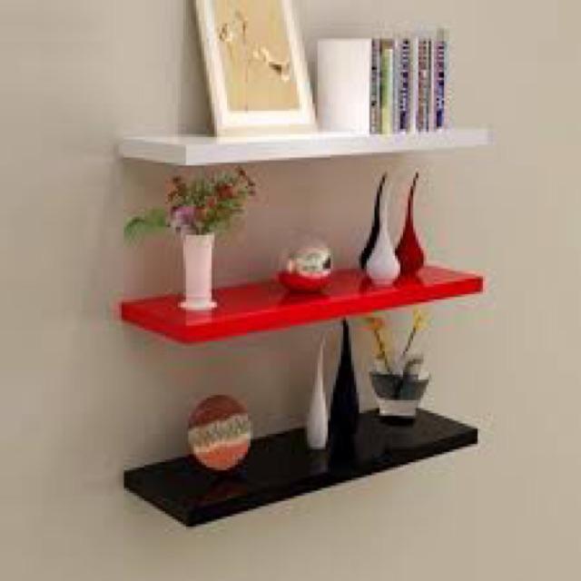 Bộ 3 kệ gỗ treo tường 3 thanh ngang Dài 30cm