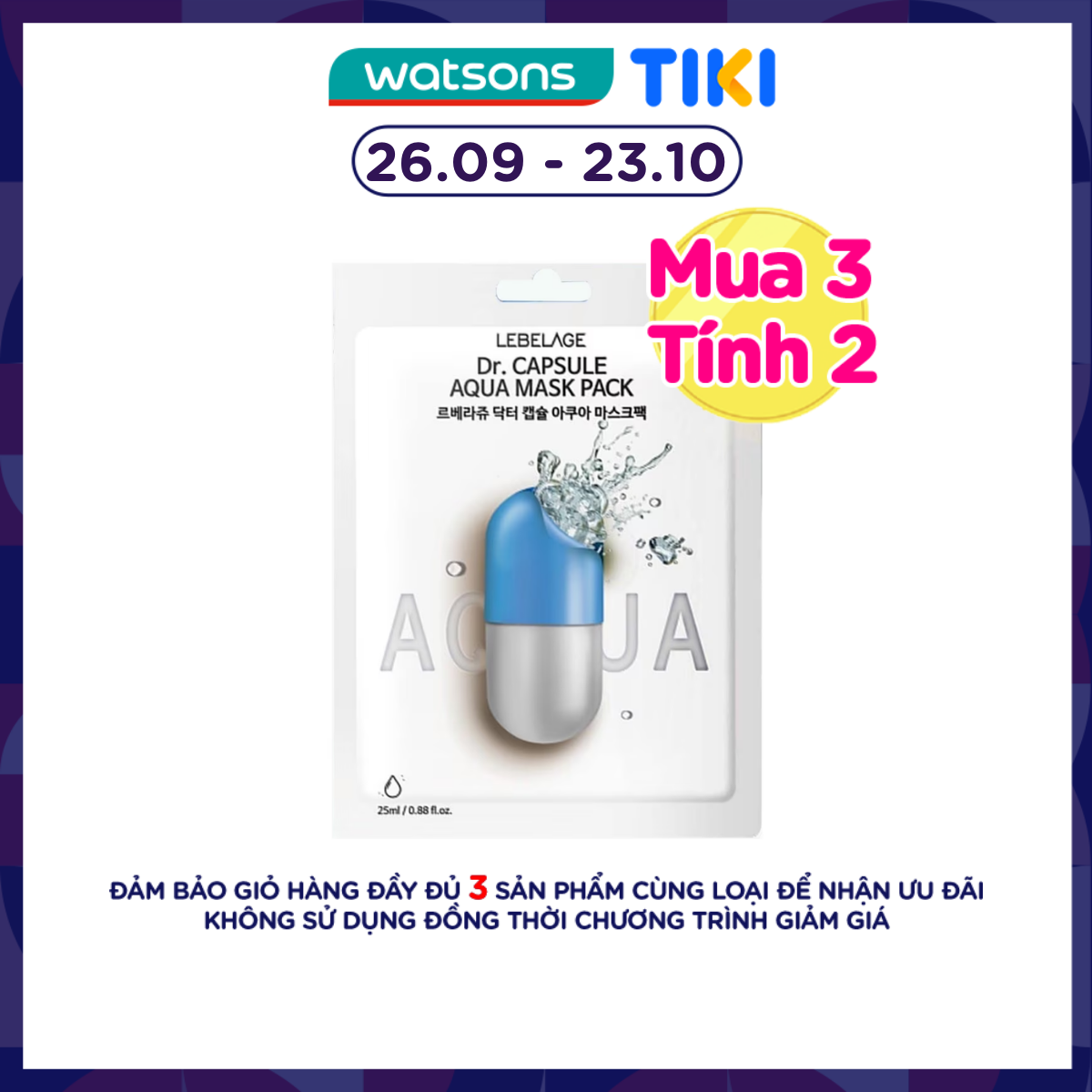 Mặt Nạ Lebelage Cấp Nước Dr.Capsule Aqua Mask Pack 25ml