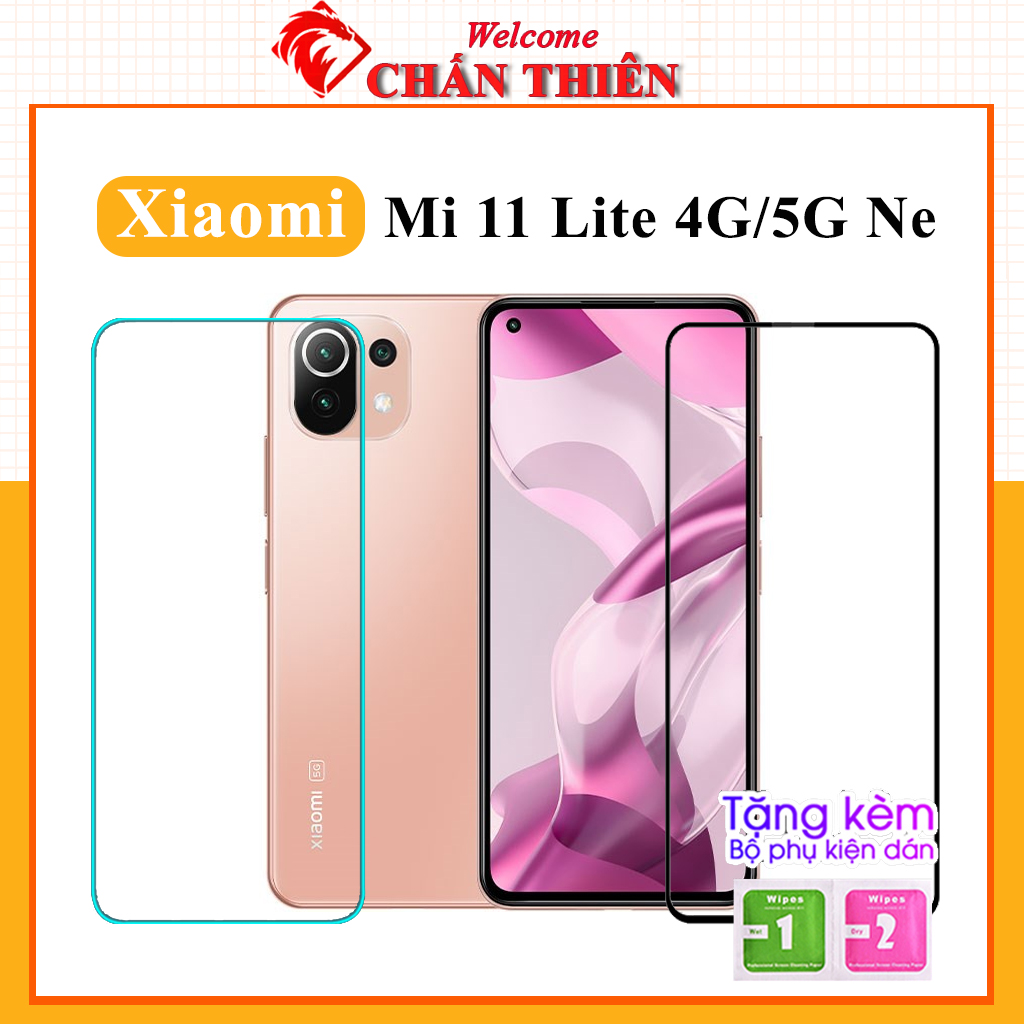 Kính Cường Lực dành cho Mi 11 Lite / Mi 11 Lite 5G Ne Full màn Trong Suốt 21H 9D Cảm Ứng Mượt Mà Tặng Kèm Khăn Lau