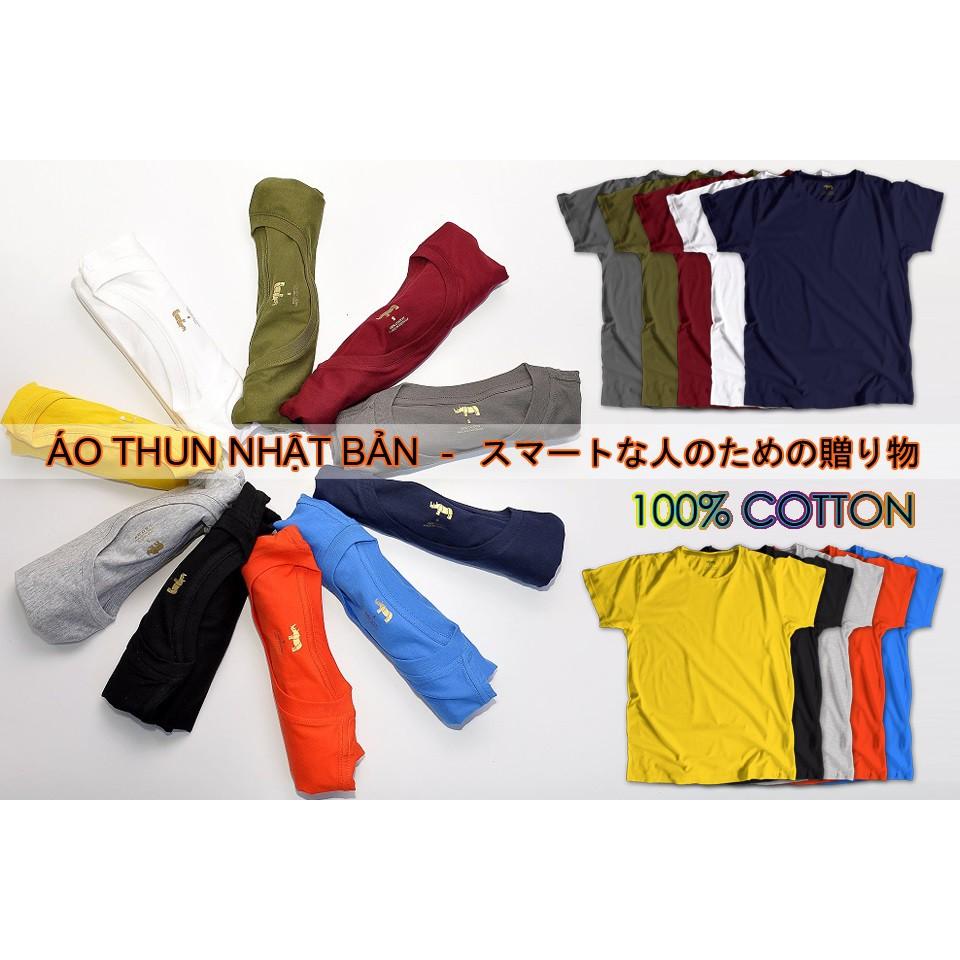 Áo thun nam trơn cổ tim Gold Rhino 100% cotton, áo phông nam trơn đa dạng 22 màu sắc, hàng xuất khẩu Nhật Bản - BB Shop