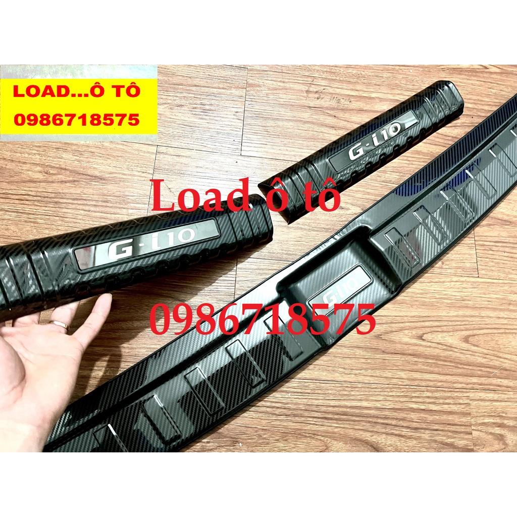 Bộ Chống Trầy Cốp Carbon Xe Huyndai I10 2023-2021 Mẫu Titan, Carbon Cao Cấp Nhất Thị Trường