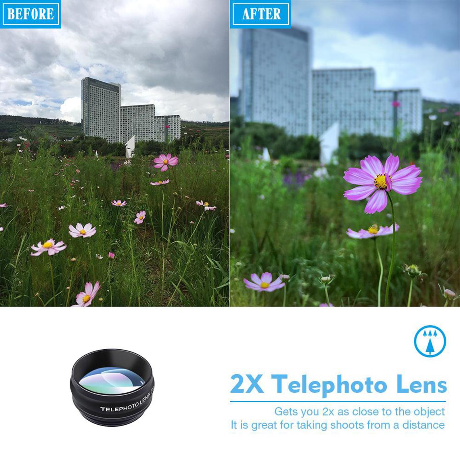 Phone Camera Lens  Telephoto CPL Radial for Most Phone Camera