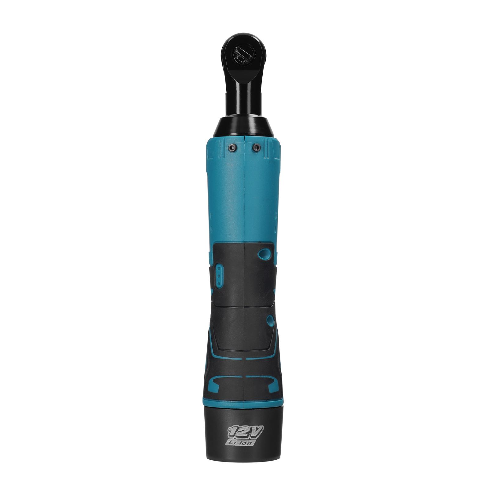 Multifunctional 12.0V Cordless Rechargeable Electric Wrench 3/8 Inch 90° Right Angle Ratchet Wrenches Handheld Driver Power Tool