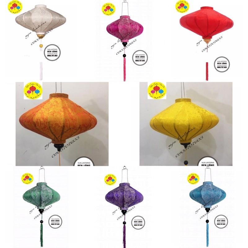 Đèn lồng đĩa bay hội an vải lụa