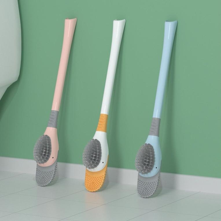 Cọ toilet silicone tạo hình chân vịt ngộ nghĩnh