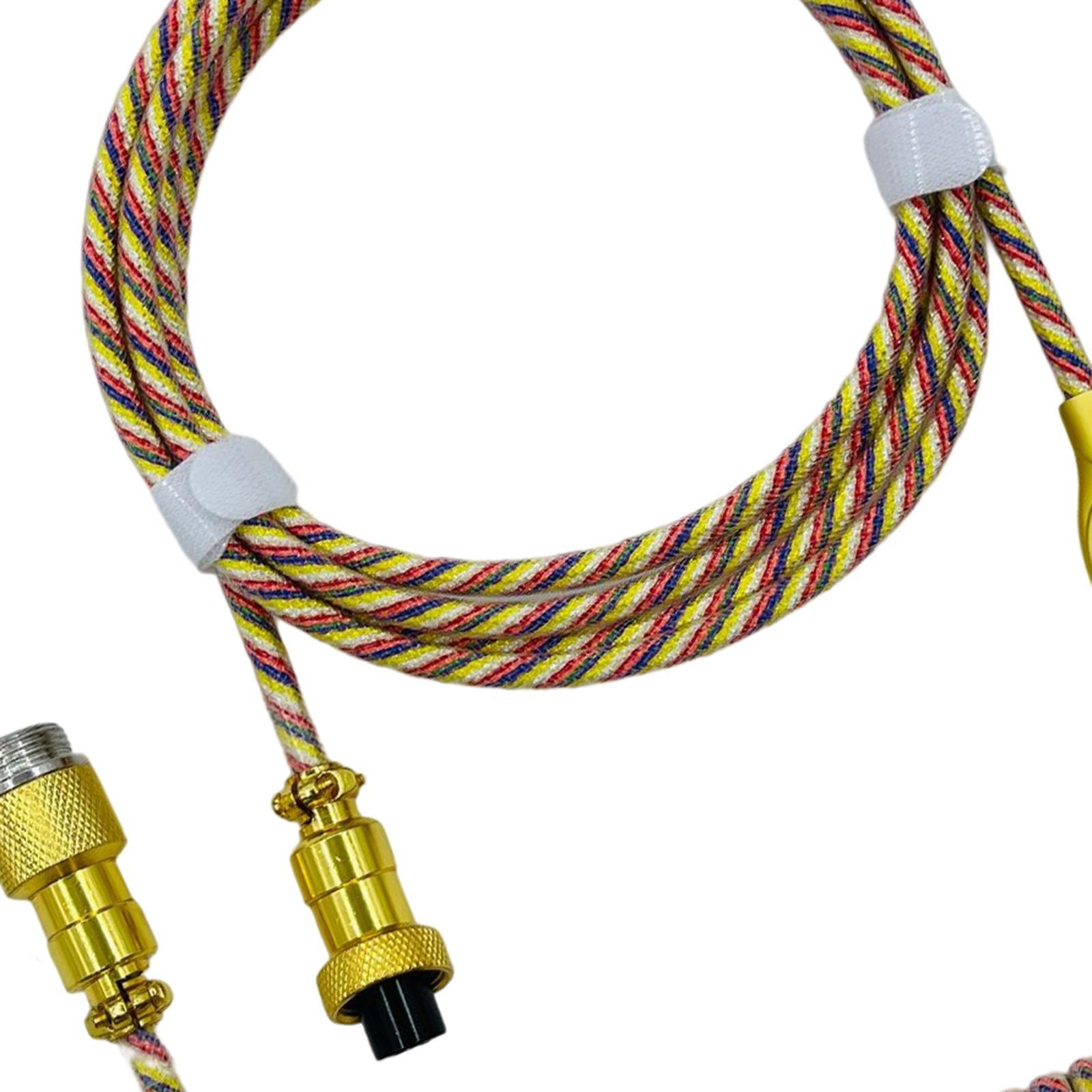 Coil Type C Cable for Mechanical Keyboard Detachable Keyboard Accessories Type C to Type A Cable