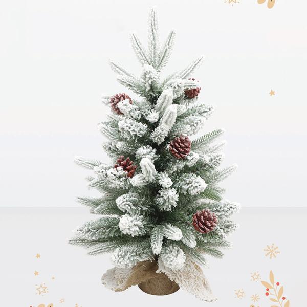 Cây Thông Mini PE Phủ Tuyết Gắn Trái Thông - Trang Trí Noel 45 cm - Chaang Chiia LP-AN-HS1.5