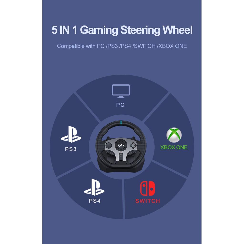 Vô lăng tập lái xe thi bằng lái và chơi game PXN V9 Gaming Racing Wheel