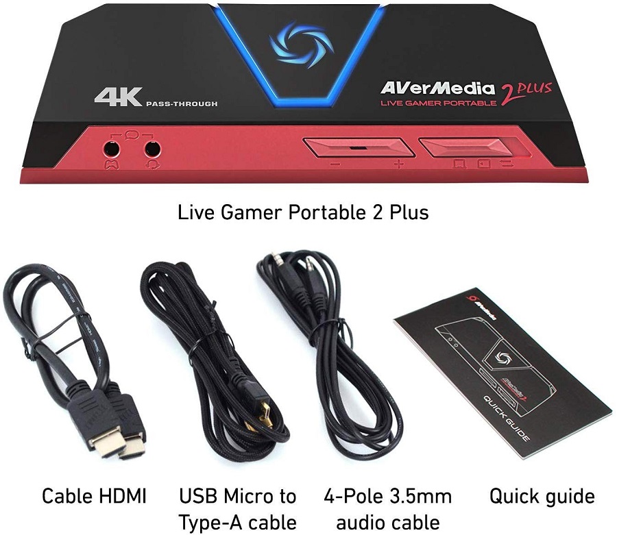 Thiết Bị Ghi Hình 4K Live Gamer Portable 2 Plus Avermedia GC513 Kèm Tấm Lót Chuột Cao Cấp AZONE  - Hàng Chính Hãng