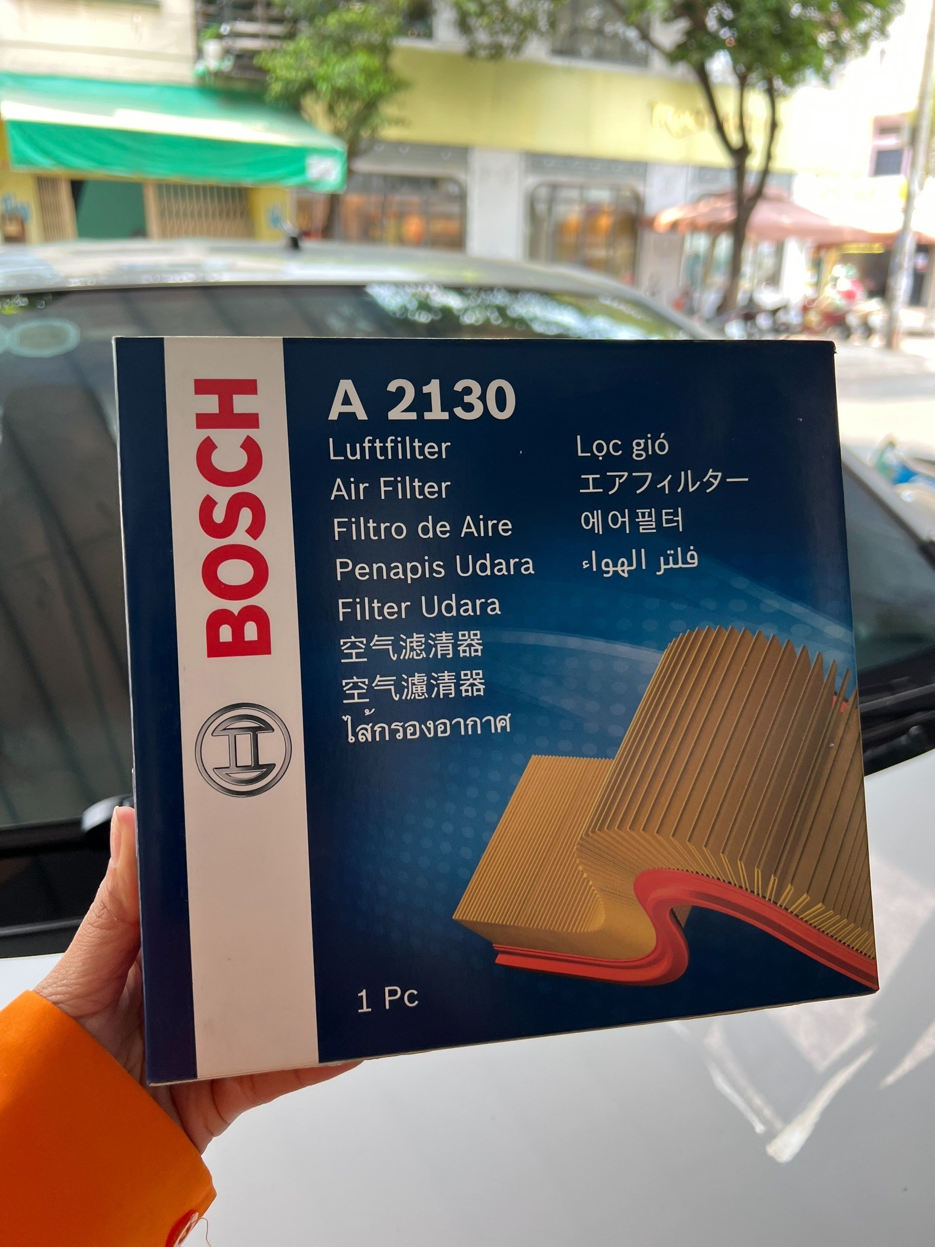 Lọc Gió Động Cơ BOSCH A2130 Dành xe Kia Cerato 1.6 (12-16), Forte 1.6 (10-13); Hyundai Elantra 1.6 (06-10), I30 (08-11)