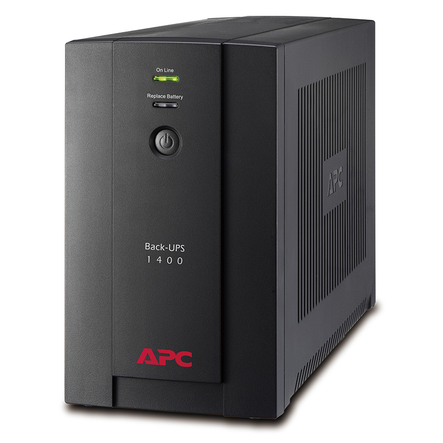 Bộ lưu điện: APC Back-UPS 1400VA, 230V, AVR, Universal and IEC Sockets - BX1400U-MS - Hàng Chính Hãng