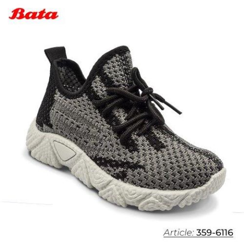 Giày sneaker trẻ em Thương hiệu Bata màu xám 359-6116