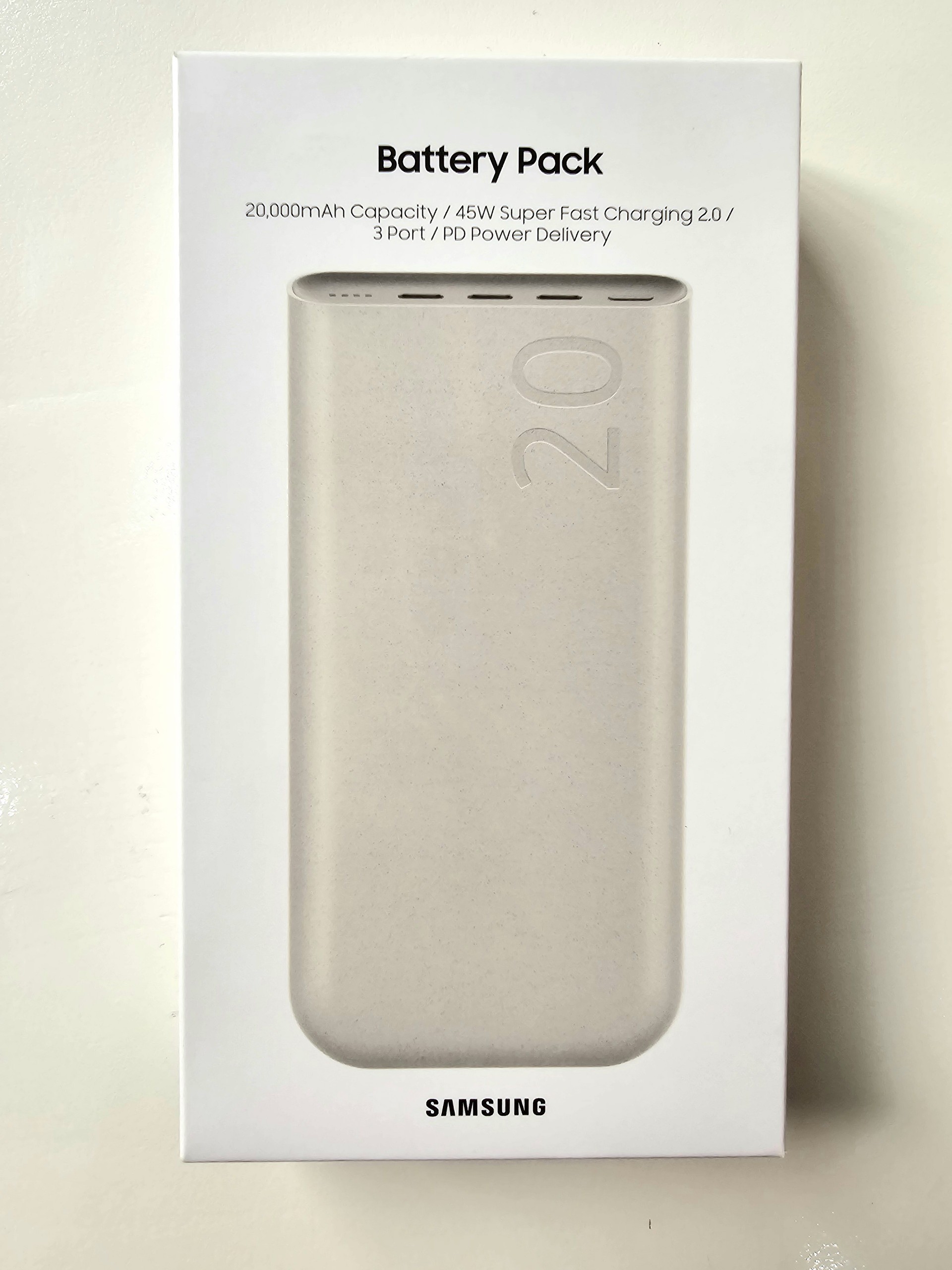 Sạc Dự Phòng Samsung 20.000mAh 45W (EB-P4520) (kèm cáp Type-C 0.3m) - Hàng Chính Hãng