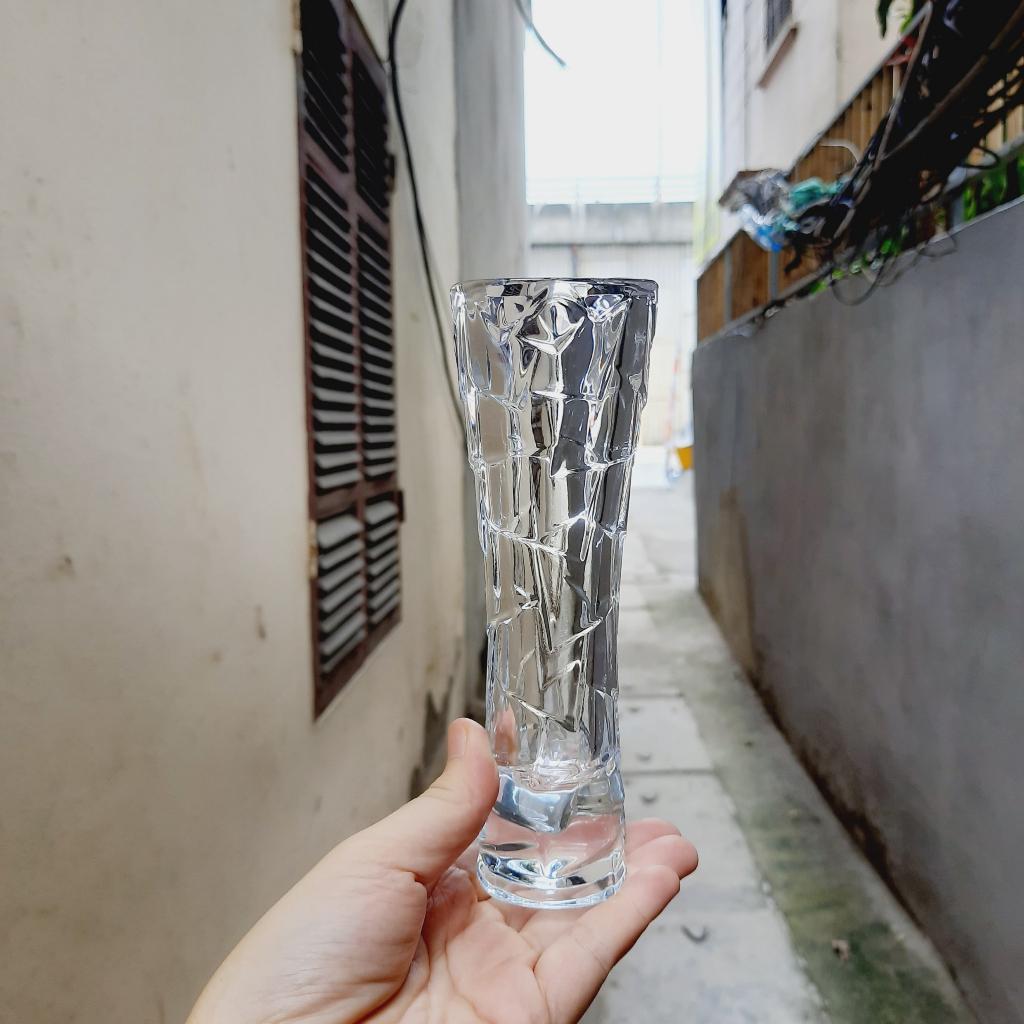 Lọ hoa thủy tinh pha lê nhỏ để bàn trang trí sang trọng