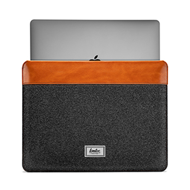 Túi chống sốc chính hãng TOMTOC (USA) Felt &amp;amp; PU Leather - H16-E01 cho Macbook 15-16 inch/Dell XPS 15