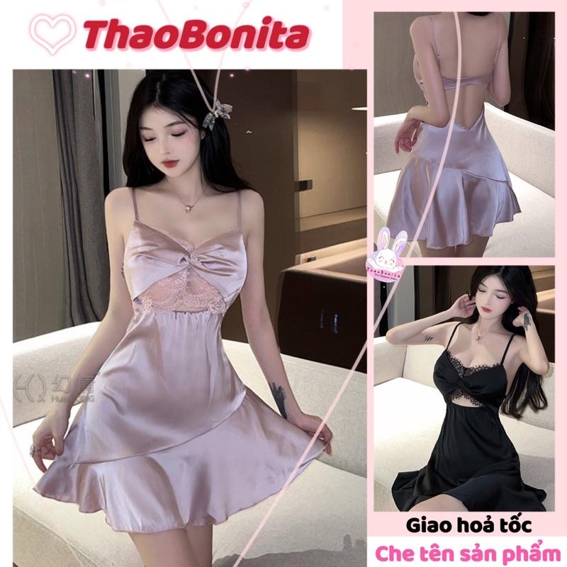 Váy ngủ cao cấp xoắn ngực cực xinh. Giao hoả tốc HCM. Đồ ngủ Cosplay sexy ThaoBonita