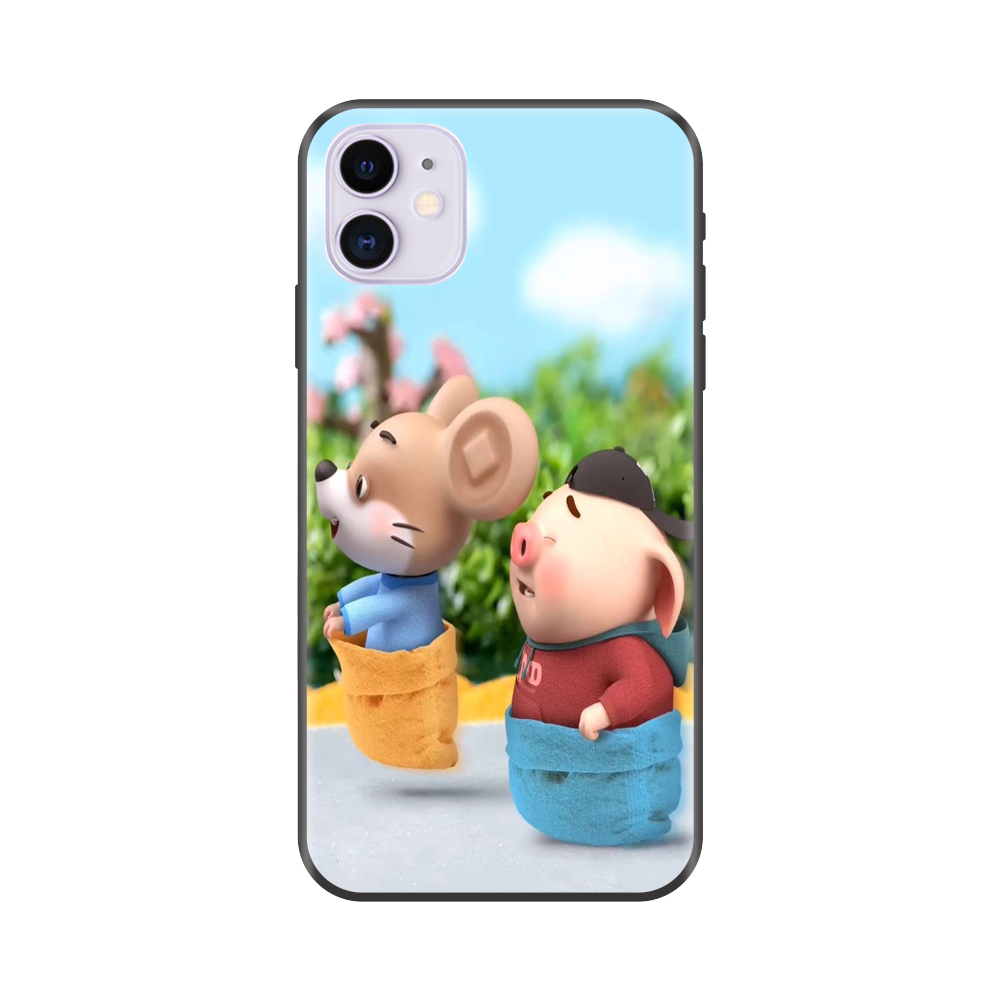 Ốp lưng TPU viền dẻo cho điện thoại IPHONE 11 Hình Chuột Tết 2020 Mẫu 05