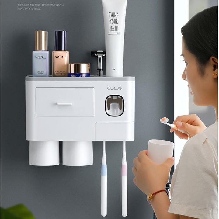 Bộ Nhả Kem Đánh Răng Tự Động 4 Cốc