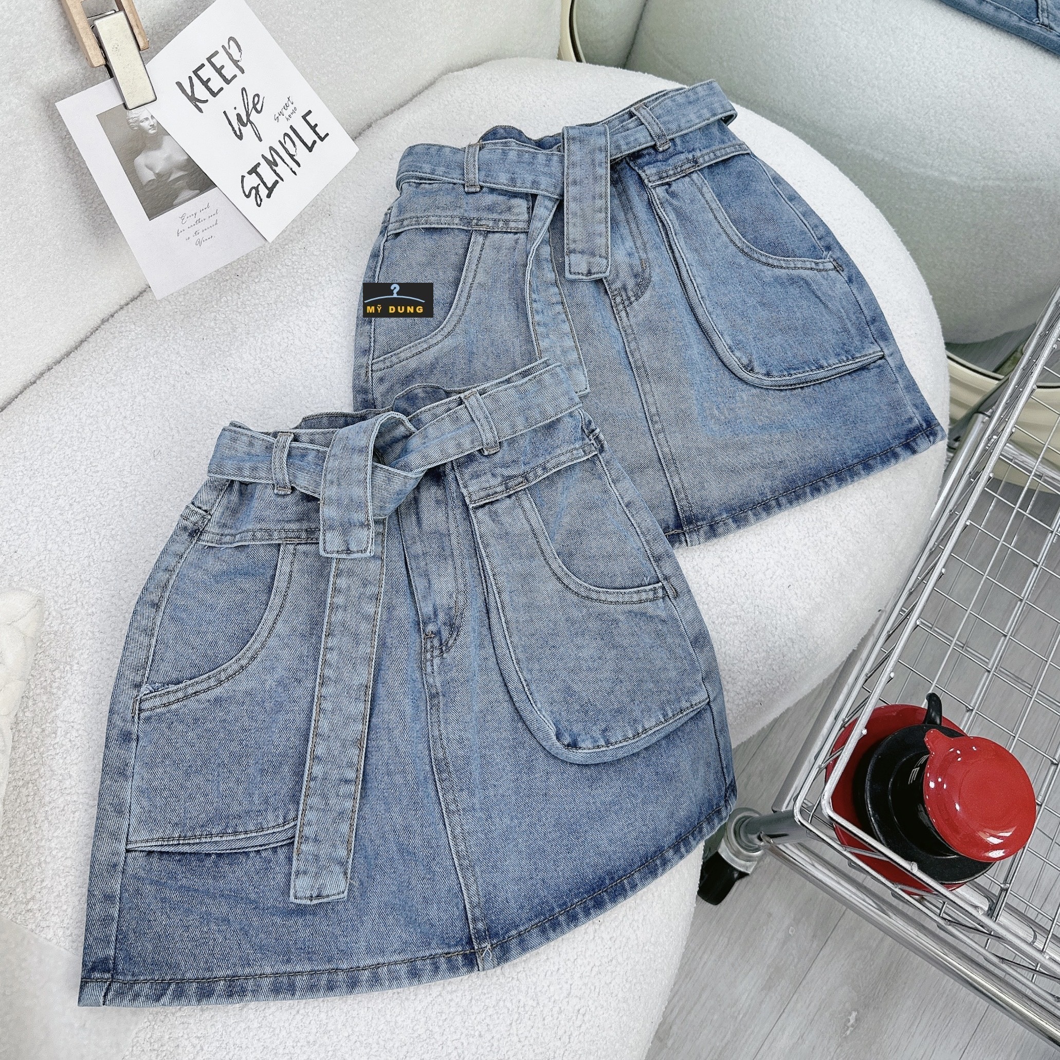 CHÂN VÁY JEAN TÚI HỘP+ DÂY BEL , CÓ QUẦN BÊN TRONG- CÁ TÍNH, NĂNG ĐỘNG -FROM CHUẨN, PHỐI ĐỒ HƠI BỊ NGẦU