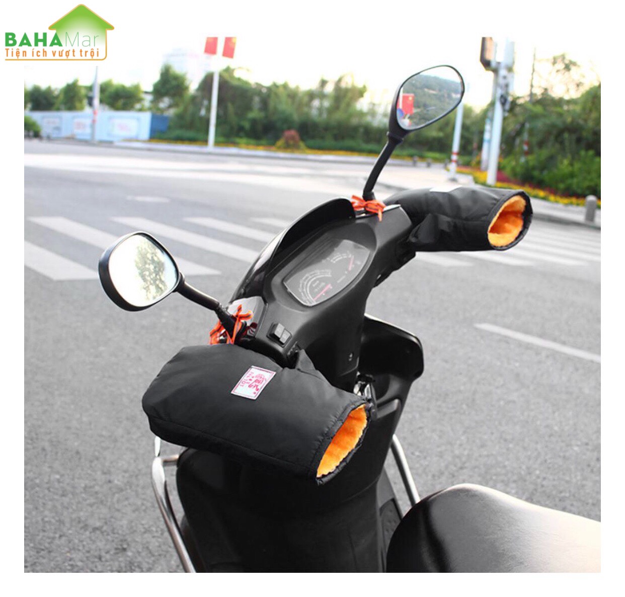 GĂNG TAY XE MÁY CHỐNG GIÓ CHỐNG RÉT CHỐNG NƯỚC CÓ PHẢN QUANG ĐI ĐƯỜNG MÙA ĐÔNG BAHAMAR giữ ấm đôi tay mà không cản trở việc điều khiển xe máy xe