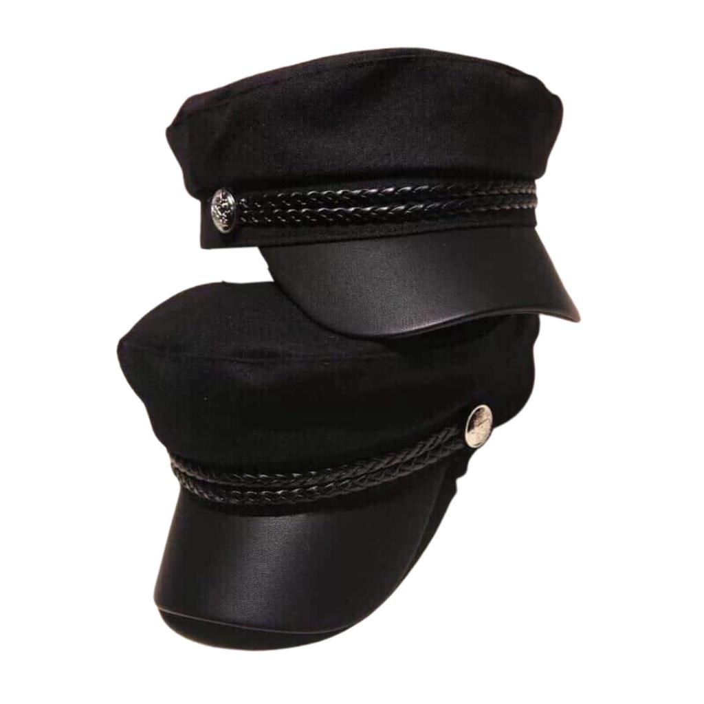 Mũ nồi mỏ da phong cách thủy thủ retro thời trang sang trọng cho nữ siêu xinh