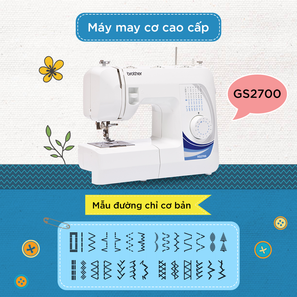 Máy May Brother GS2700 ( 51W) - Hàng chính hãng