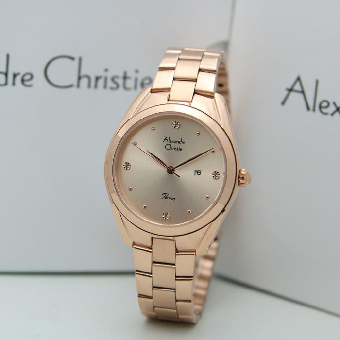 Đồng hồ đeo tay nữ hiệu Alexandre Chrities 2789LDBRGRG