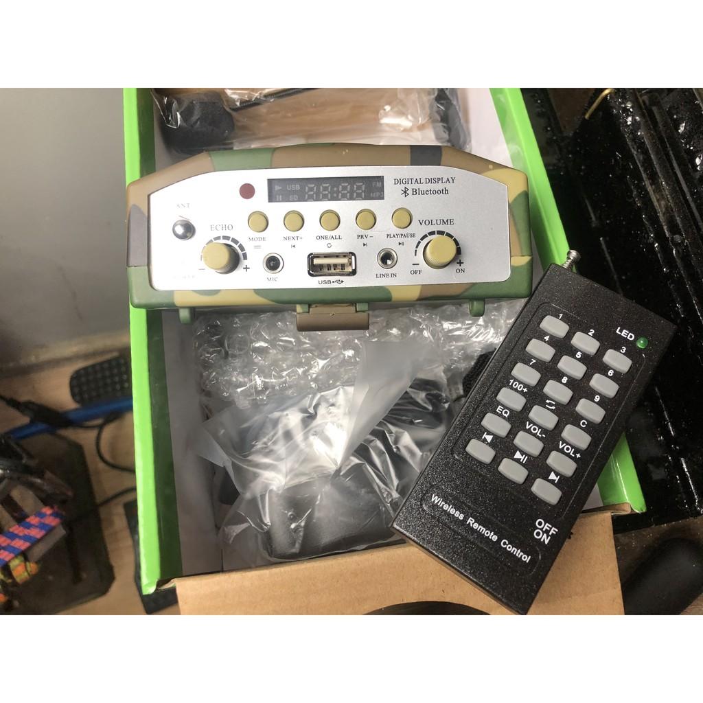 Loa bẫy chim ZY E898 điều khiển từ xa 100m ( Có Bluetooth ) + 1 thẻ nhớ có đầy đủ các tiếng chim chuẩn.