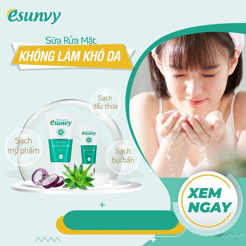 Sữa Rửa Mặt Esunvy Giúp Kiểm Soát Bã Nhờn Sạch Mụn Dùng Cho Mọi Loại Da 50g/ 150g