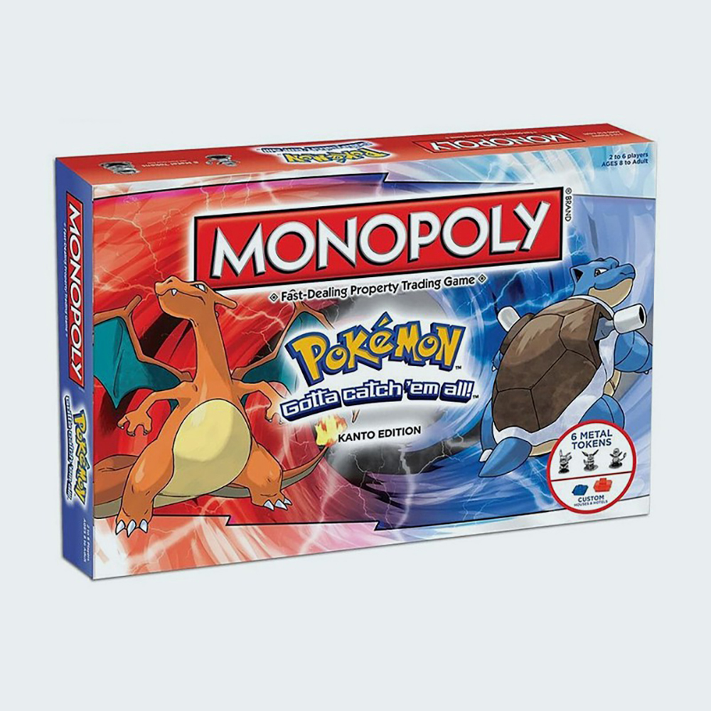 Bộ Trò Chơi Board Game MONOPOLY Cờ Tỷ Phú Phiên Bản Pokemmon Kanto Vui Nhộn Chất Lượng Cao