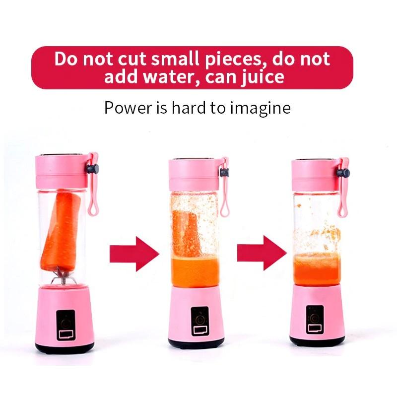 Máy xay sinh tố cầm tay cup 38 mini dạng cốc say ép hoa quả trái cây đa năng sạc pin usb tích điện tiện lợi